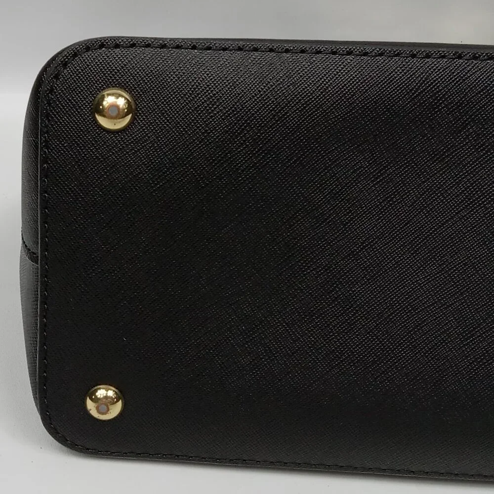 Michael Kors Cindy Medium Dome Satchel Black NO SHOULDER STRAP - Picture 7 of 10